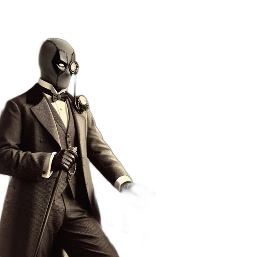 mask, concept art, comic book art, 3d render transparent PNG cut-out