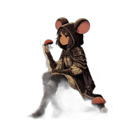 staff, jacket, weapon, mask transparent PNG cut-out