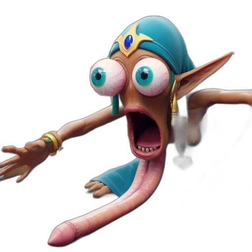 creature, staff, animal, mask transparent PNG cut-out