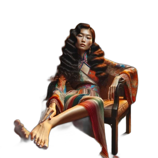 dress, hair, jewelry, concept art transparent PNG cut-out