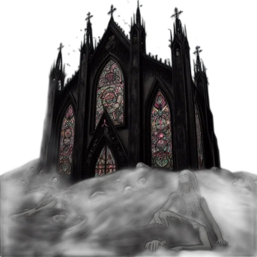 crown, building, concept art, fantasy art transparent PNG cut-out