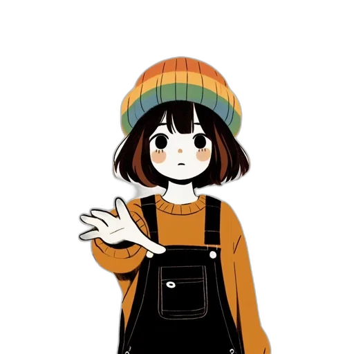 hat, jacket, dress, umbrella transparent PNG cut-out