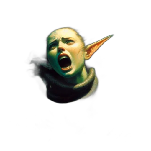 mask, face, creature, staff transparent PNG cut-out