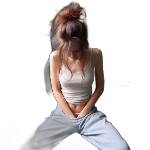 hair, dress, face, jacket transparent PNG cut-out