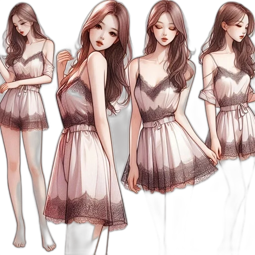 dress, concept art, fantasy art, photorealistic transparent PNG cut-out