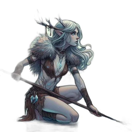 staff, creature, fantasy art, concept art transparent PNG cut-out