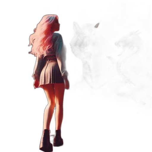 dress, jacket, creature, mask transparent PNG cut-out
