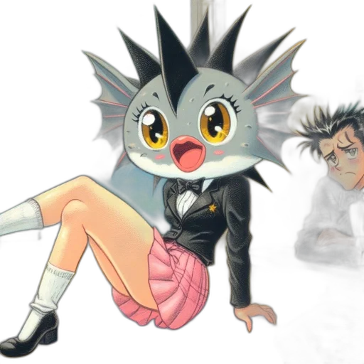 creature, concept art, anime, cartoon transparent PNG cut-out