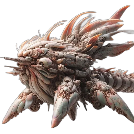 creature, weapon, dragon, hair transparent PNG cut-out