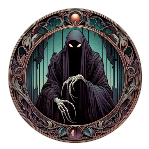 mask, staff, comic book art, fantasy art transparent PNG cut-out