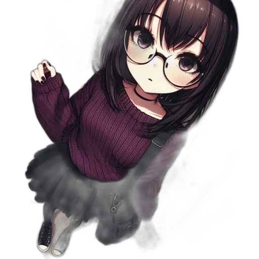 dress, creature, staff, face transparent PNG cut-out