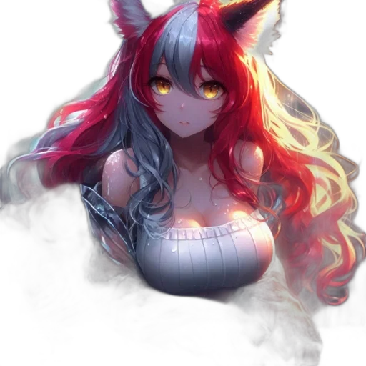 dragon, mask, staff, dress transparent PNG cut-out