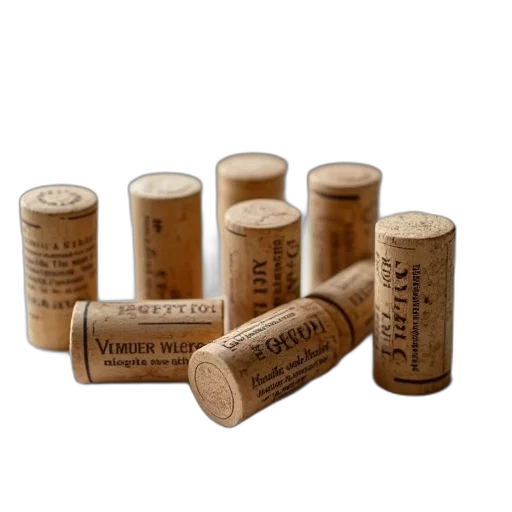 group, wine, corks, linen transparent PNG cut-out