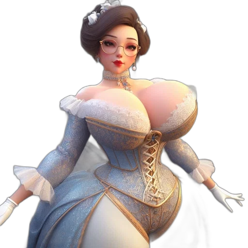dress, crown, staff, concept art transparent PNG cut-out