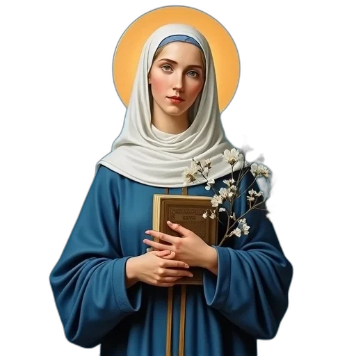painting, saint, catherine, siena transparent PNG cut-out