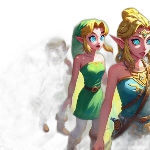 fantasy art, concept art, pixel art, 3d render transparent PNG cut-out