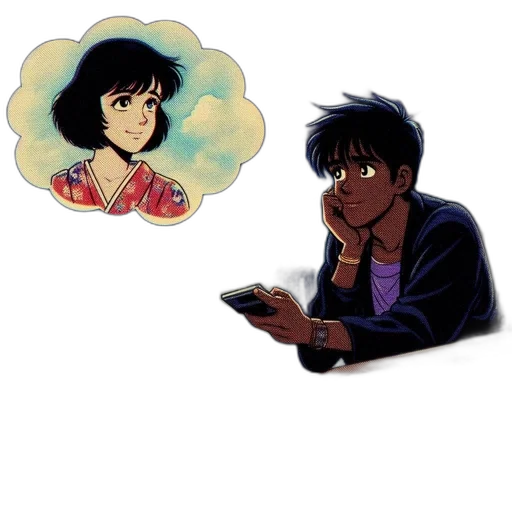 jacket, vaporwave, concept art, anime transparent PNG cut-out