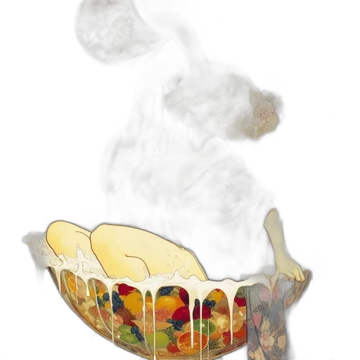 food, crown, hat, photorealistic transparent PNG cut-out