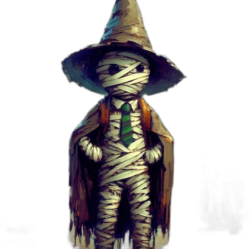 staff, mask, creature, hat transparent PNG cut-out