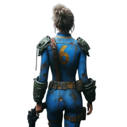 jacket, staff, concept art, cyberpunk transparent PNG cut-out