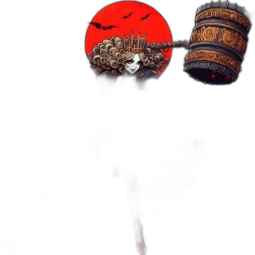 umbrella, weapon, staff, hat transparent PNG cut-out