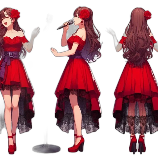 dress, concept art, fantasy art, pixel art transparent PNG cut-out