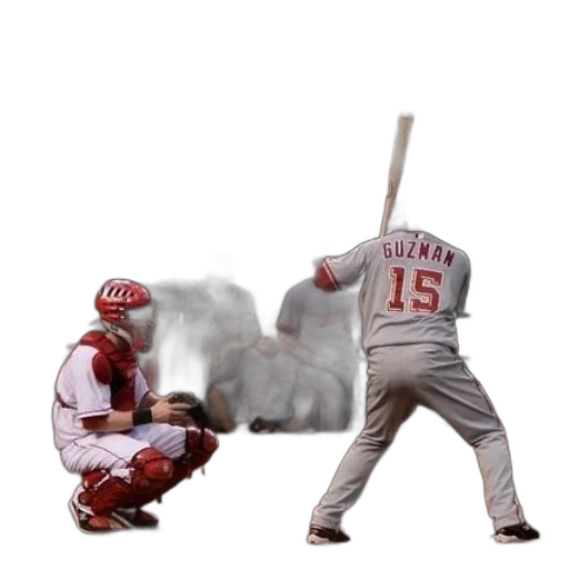 baseball, player, number, his transparent PNG cut-out