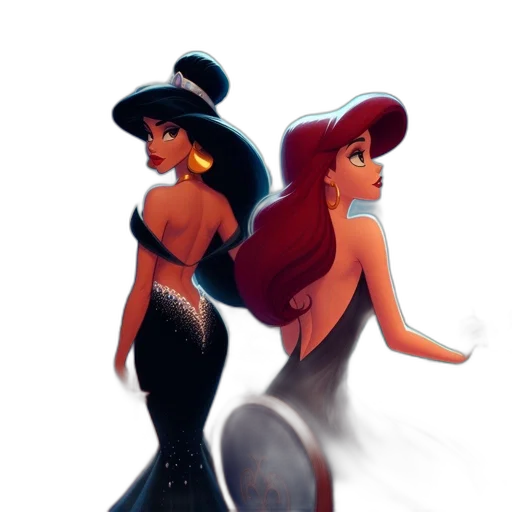 dress, hat, concept art, cartoon transparent PNG cut-out