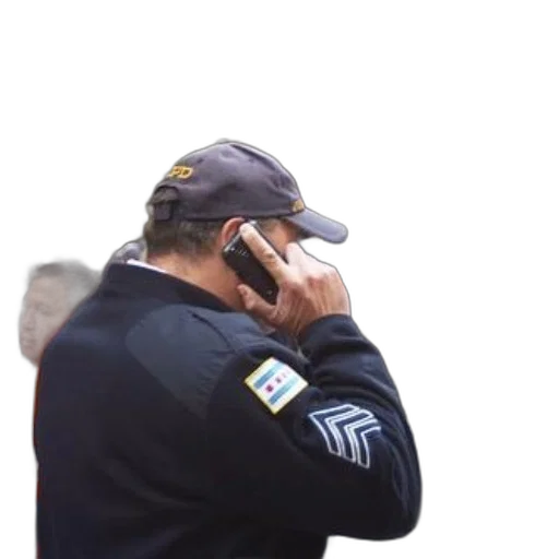 staff, jacket, hat, police transparent PNG cut-out