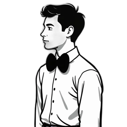 staff, face, jacket, cartoon transparent PNG cut-out