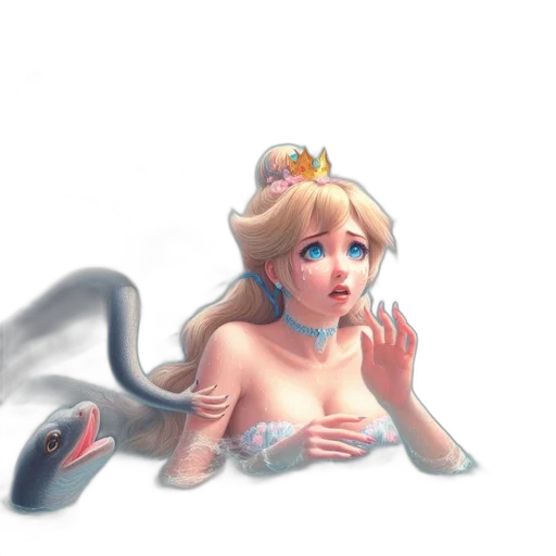 dress, creature, crown, concept art transparent PNG cut-out
