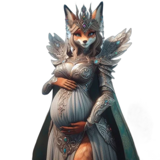 dress, dragon, staff, fantasy art transparent PNG cut-out