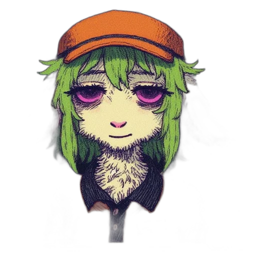 hat, staff, face, mask transparent PNG cut-out