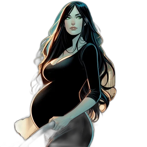 comic book art, concept art, fantasy art, cartoon transparent PNG cut-out
