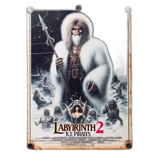 concept art, poster, labyrinth, ice transparent PNG cut-out