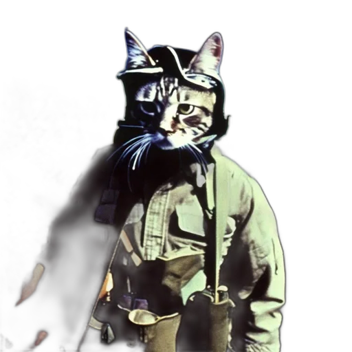 animal, mask, jacket, staff transparent PNG cut-out
