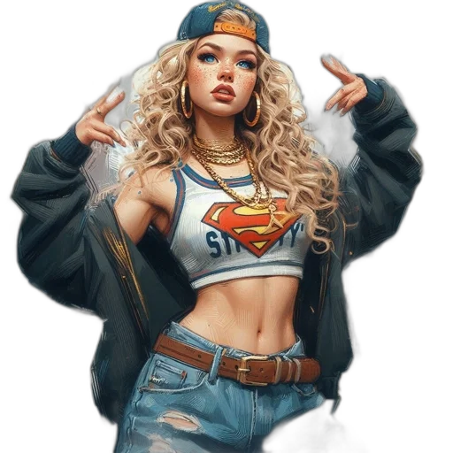 jacket, jewelry, comic book art, concept art transparent PNG cut-out