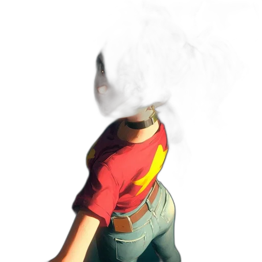 mask, staff, jacket, hat transparent PNG cut-out