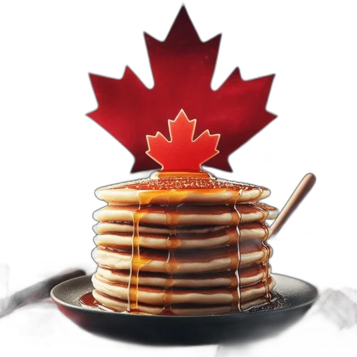 food, plate, pancakes, syrup transparent PNG cut-out