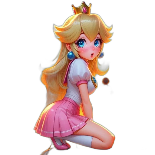dress, staff, crown, weapon transparent PNG cut-out