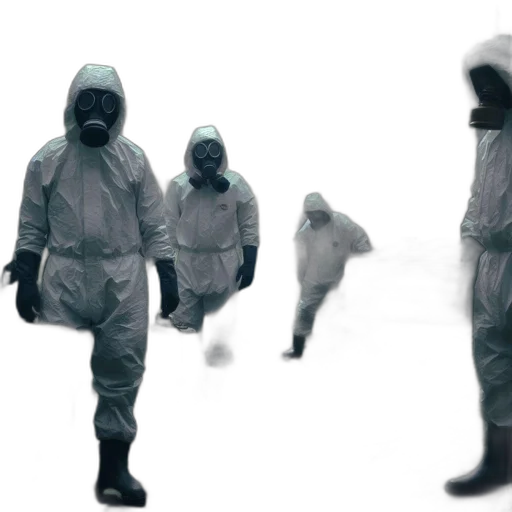 jacket, mask, creature, concept art transparent PNG cut-out