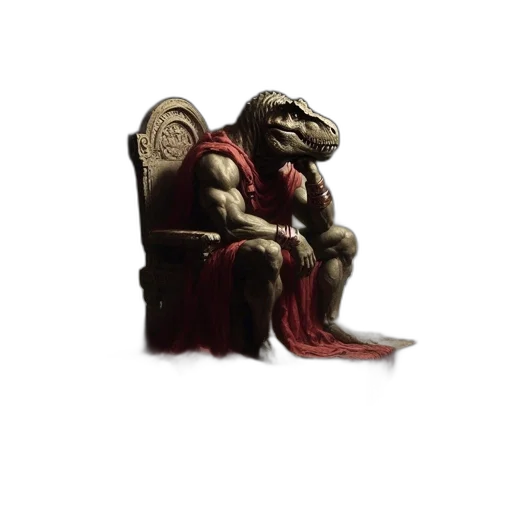 dragon, creature, furniture, staff transparent PNG cut-out