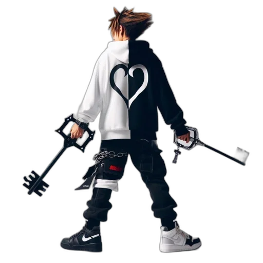 jacket, weapon, sword, staff transparent PNG cut-out