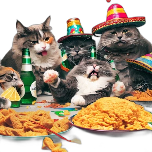 food, hat, animal, cats transparent PNG cut-out