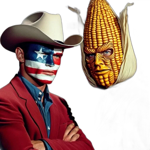 mask, hat, two, costumed transparent PNG cut-out