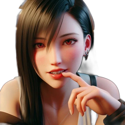 face, jewelry, staff, photorealistic transparent PNG cut-out
