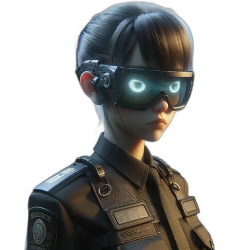 robot, staff, mask, face transparent PNG cut-out