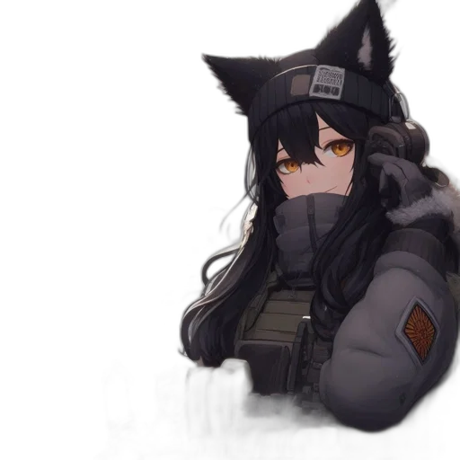 jacket, hat, mask, staff transparent PNG cut-out