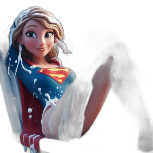 dress, face, concept art, comic book art transparent PNG cut-out