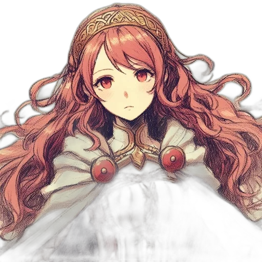 crown, dress, staff, face transparent PNG cut-out